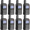 KSUN 4G LTE Network Lifetime Free PTT Nationwide Walkie Talkies Unlimited Range with Pre-Paid Sim Cards Global POC Radios Gifts for Family Bus Drivers Christmas CT16 (8 Pack) view 1