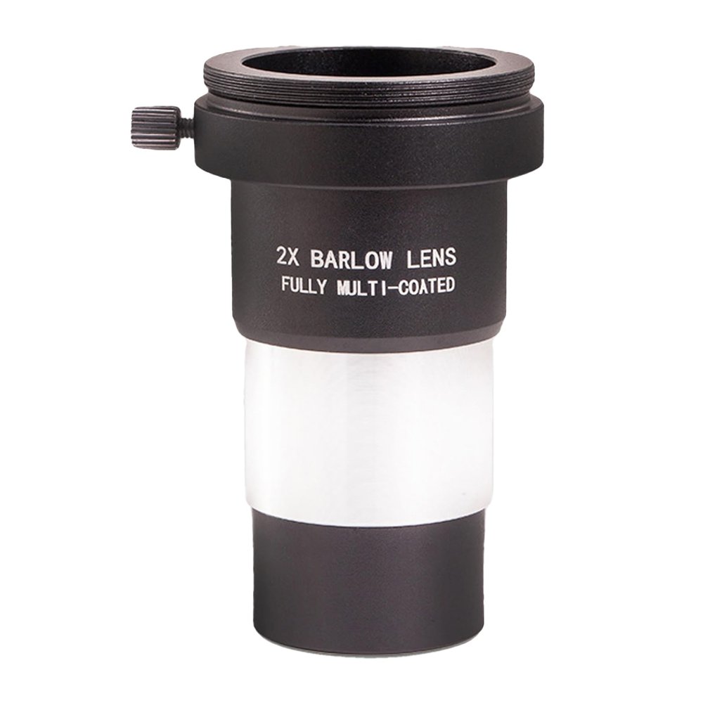 CASYDYEN 2X Barlow Lens 1.25 Inch Metal Multi-Coated Telescope Accessory with M42 Thread for Telescope Eyepiece and Camera Connection