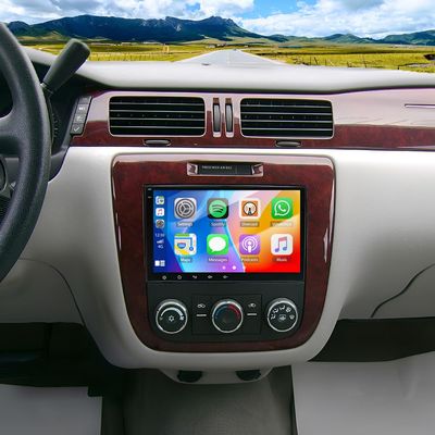 4+64G 8Inch Android 14 Car Radio Stereo Upgrade for Chevrolet Impala 2006-2013 w/Wireless Carplay Android Auto Double Din Touch Screen GPS Navigation Head Unit Radio Bluetooth WiFi FM Backup Camera