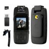Fonykadpt 4K WiFi Body Camera with 32GB Card Included, 180 Rotatable Lens & Infrared Night Vision, Real-Time Viewing Compact Wearable for Outdoor Security, Travel & Safety Work view 1