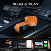 2026 Wireless CarPlay Adapter, 2in1 Mini CarPlay Wired to Wireless with Fast Stable Connection, Plug and Play, Zero Delay Car Play for iPhone iOS 10+, Android 11+ view 4
