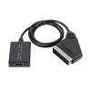 Treayes HDMI-Compatible to SCART Video Audio Converter Adapter for HD TV DVD for Sky Box STB Plug and Play Power Cable view 2