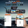4K 3 Channel Dash Cam Front and Rear Inside, Wi-Fi Full HD Dash Camera for Cars, WDR Night Vision, 2 inch IPS Screen 32GB SD Card Included App Control, Parking Mode G-Sensor Support 256 GB Max view 4