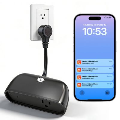 Daytech Power Failure Alarm WiFi, Freezer Alarm with App Notifications, 110dB Loud Power Outage Alarm LED Indicator, Power Loss Alarm Monitor for Garage Freezer, Sump Pumps, GFCI Trips, Aquarium