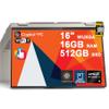 Lenovo Yoga 7 2-in-1 Laptop 16" WUXGA IPS Touch (Glossy Anti-fingerprint) AMD 8-core Ryzen AI 5 340 (Up to 50 AI TOPS) 16GB RAM 512GB SSD For Creator Business Professional Win11Pro ICP Hub Copilot+ AI view 1