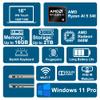 Lenovo Yoga 7 2-in-1 Laptop 16" WUXGA IPS Touch (Glossy Anti-fingerprint) AMD 8-core Ryzen AI 5 340 (Up to 50 AI TOPS) 16GB RAM 512GB SSD For Creator Business Professional Win11Pro ICP Hub Copilot+ AI view 3