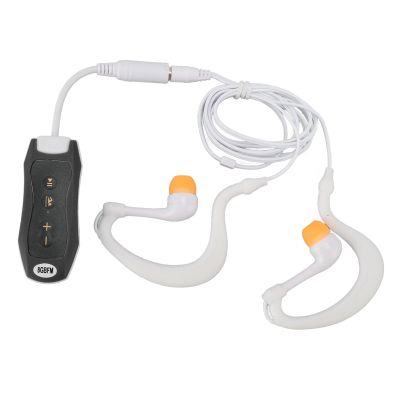 ANGGREK IPX8 MP3 Player, Compact Low Loss Ergonomic Design Underwater MP3 Player Rechargeable USB2.0 for Cycling for Diving (8GB)