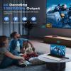 Beyn 2026 Wireless HDMI Transmitter and Receiver, 1080P@60Hz Output with 4K Decode, Up to 328ft Range, Plug & Play for Laptop to TV, Projector, Monitor(Obsidian Black) view 2