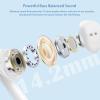 1Pack USB-C Wired Earphones for iPhone 15 16 Headphones with Type-C Connector Ear Burd Wired Earbuds with Mic & Volume Control Compatible with iPhone 16e/16 Pro/15 Pro Max/15Plus/Android/S25 S24 Ultra view 4