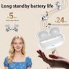 2026 New Clip-On Open-Ear Headphones  Wireless Bluetooth Earbuds with AI Noise Cancelling, Rhinestone Decor & Water Resistant, High Resolution, Clear Sound Quality (Black) view 3