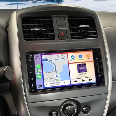 2G+64G Car Radio for Nissan Versa 2012-2019, Android 14 Upgrade 7 Inch HD Touch Screen Double Din Car Stereo Head Unit with Wireless CarPlay Android Auto GPS Bluetooth WiFi FM RDS SWC BT Backup Camera