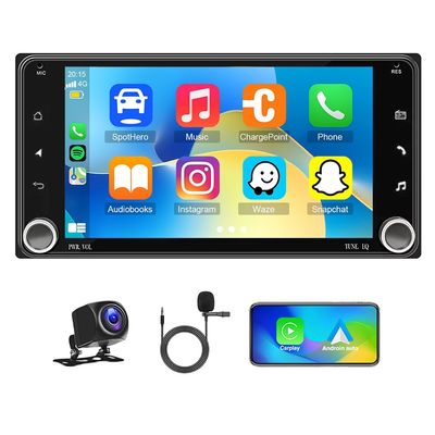 2G+64G Car Radio Upgrade for Toyota Aqua 2012-2014 with Wireless CarPlay and Android Auto, 7 Inch Touchscreen Android 13 Double Din Car Stereo w/Bluetooth GPS WiFi FM RDS SWC Camera