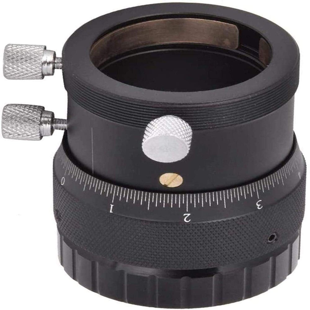 Portable Telescope High Power Binoculars Astronomical Telescope Helical Focuser,Aluum Alloy 1.25Inches T Interface Helical Focuser,10Mm Focusing Stroke for Astronomical Telescope for Indoor/Outdoor