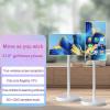 21.5" Portable Smart Touchscreen TV Android 13 Rotating Mobile Monitor on Casters All in One Home Entertainment Center(White-6+128G) view 4