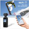 4K Ultra HD Pocket Camcorder  WiFi Enabled Action Camera with 16MP Photos,170 Wide Angle Lens,270 Rotating Head, Slow Motion, 1.3-inch Display for Filming Travel Vlog Video,with Mic Clip (128GB) view 2