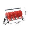 Cord Cable Reel Organizer Wire Spool Rack,Multi Purpose Wire Dispenser Cable Wire Reel Holder,Cable Reel Holder Wire Spooler, Heavy Duty Wire Spool Cart for Electrical Industrial Retail view 2