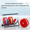 Cord Cable Reel Organizer Wire Spool Rack,Multi Purpose Wire Dispenser Cable Wire Reel Holder,Cable Reel Holder Wire Spooler, Heavy Duty Wire Spool Cart for Electrical Industrial Retail view 4