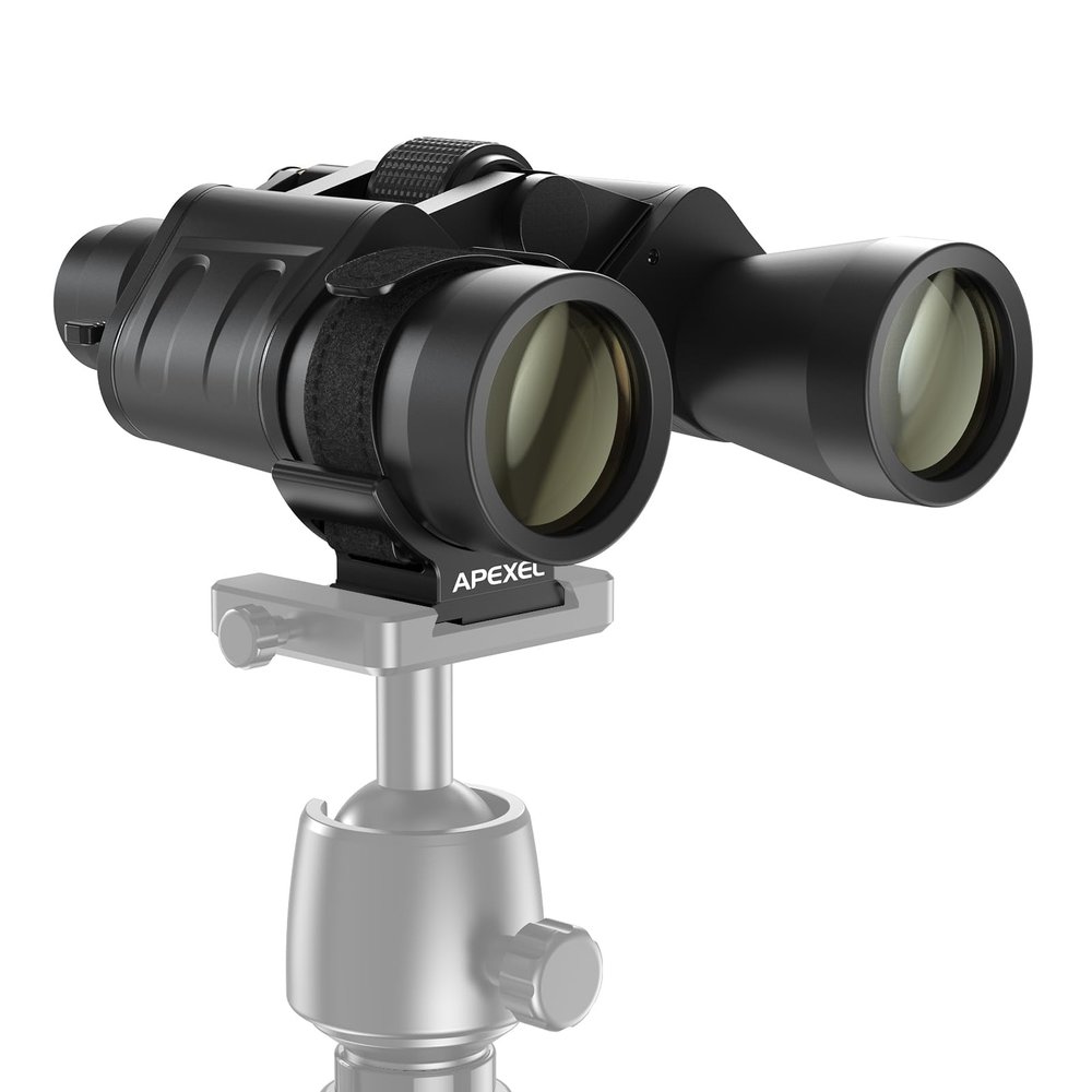 10-30x50 High Power Military Zoom Binoculars with Backpack Clip and Tripod Mount Adapter, Low Light Night Vision/Daily Waterproof / BAK7 Prism/FMC Lens for Bird Watching, Hunting, Outdoor, Hiking