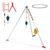 Heavy Duty Confined Space Tripod Kit, 2600 LBS Lifting Winch Tripod with 4.4'-7' Adjustable Legs, 98' Cable & 32.8' Fall Protection, Industrial Confined Space Rescue Tripod view 1