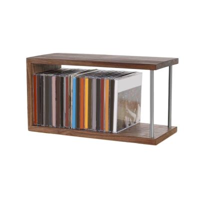 LIAN16PENG CD Rack Indoor Tabletop Wooden CD Record Storage Rack Cassette Tape Album Collection Shelving Disc Rack