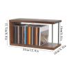 LIAN16PENG CD Rack Indoor Tabletop Wooden CD Record Storage Rack Cassette Tape Album Collection Shelving Disc Rack view 2