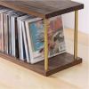 LIAN16PENG CD Rack Indoor Tabletop Wooden CD Record Storage Rack Cassette Tape Album Collection Shelving Disc Rack view 4