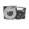 12mm XR Label Tapes Compatible with Label Printer KL120 KL 60 KL 130 XR12WE XR 12X XR(Black on White) view 1