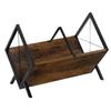 CWENZXDIA Vinyl Record Storage Retro Vinyl Record Storage Holder with Dividers for Albums Magazine Book Files Holder view 1