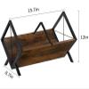 CWENZXDIA Vinyl Record Storage Retro Vinyl Record Storage Holder with Dividers for Albums Magazine Book Files Holder view 2