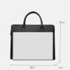 Briefcase Laptop Sleeve Case Durable Travel Laptop Bag HandBag Shockproof Protective Computer Cover Bag briefcases(Black) view 4