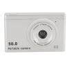 ANGGREK Compact Camera, Digital Video Camera 1080p 2.4 Inch Screen Front Back Rear Type C Type C by Students for Traveling (Silver Gray) view 1