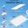 Silicone Gen 3 Cover, Protective Case for Starlink Gen 3 Standard/Residential Dish, Waterproof UV & Hail Resistant, Signal-Friendly Heat Dissipation, Easy Tool-Free Install (White) view 2