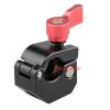 Standard 15mm Single Rod Clamp Adapter with 1/4inch-20 3/8inch-16 for Flashing/Video Light Mounting/Monitors/Microphon DSLR Cage Mount view 3