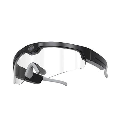 PUSOKEI Smart Glasses with 2K Camera, Bluetooth 5.0 & IPX6 Water Proof, Hands - Free HD Video Recording for Biking, Sports Camera Glasses, 2- Hour Recording, 12- Hour Music Playback