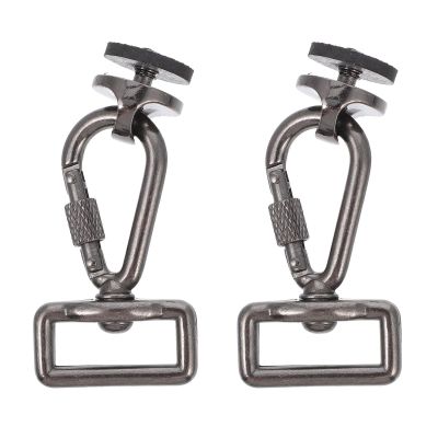 GRIRIW 4pcs Camera Neck Strap Adapter and Shoulder Strap Hook Screw Set for Dslr Photography Accessories, Metal Quick-install Hooks and Screws Compatible with Camera Belt Buckle, Secure