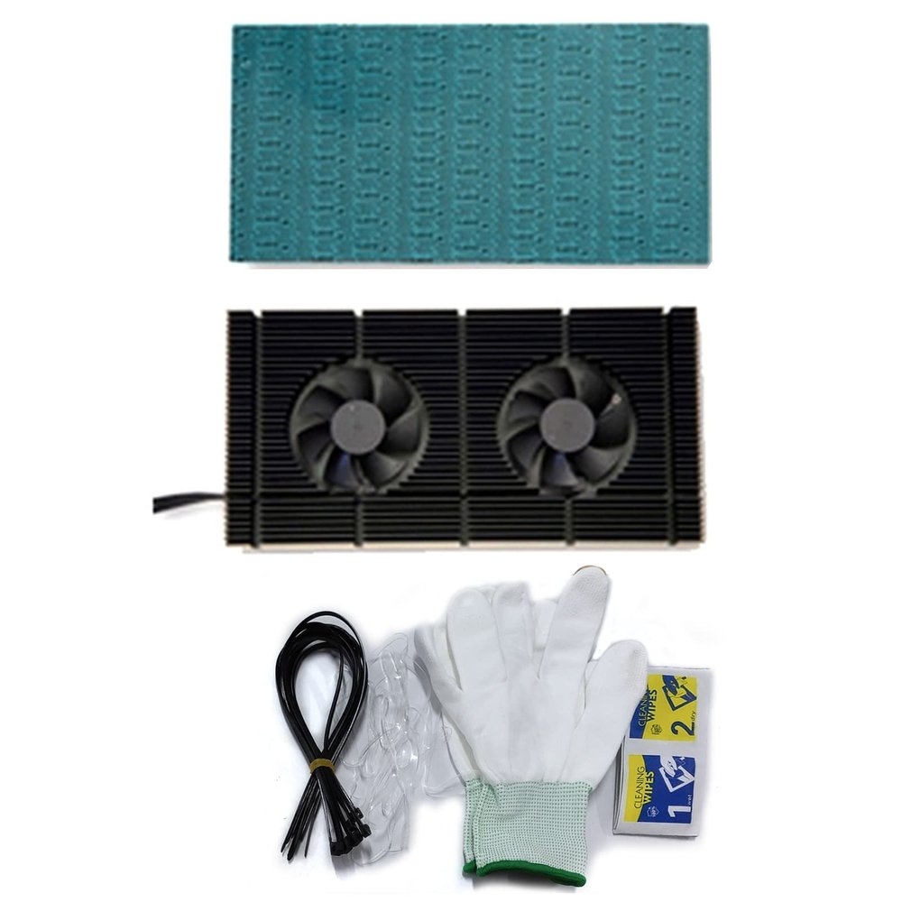Graphics Card Memory Cooler Aluminum GPU Backplate Panel Heatsink + PWM Fan for 3090 3080 3070 Series Radiator Gpu Backplate Heatsink