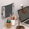 YWLUUOO Multipurpose Acrylics Notebook Holder Kits Secure Wall or Desk Mount with Cushioned Interior for Laptop Tablets Laptop Storage Organizers view 4