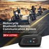 KUNFINE Motorcycle Bluetooth HeadsetSmart Bluetooth Headset for Motorcycle Helmets, Noise-Canceling Intercom, Long-Range & Hands-Free for Skiing and Climbing V6 Pro+ view 2