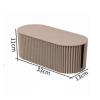 Cable Management Box, Cable Organizer Box Power Strip Holder ABS Detachable Cover Cord Organizer for PC TV Appliances (Light Coffee Small Size) view 2