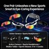 lewomo POV Glasses 1200P 32MP Smart Glasses with Camera for Sport, Baseball, Men, Women, Recording Sunglasses Anti-Shake, Noise Cancellation & AI Assistant Translation 290mAh (White-B) view 2