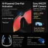 lewomo POV Glasses 1200P 32MP Smart Glasses with Camera for Sport, Baseball, Men, Women, Recording Sunglasses Anti-Shake, Noise Cancellation & AI Assistant Translation 290mAh (White-B) view 3