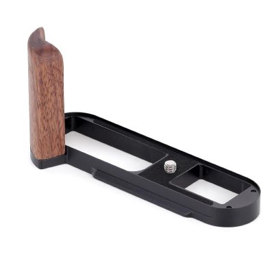 Camera Handle Wooden Handgrip for Leica Q2 Camera Arca-Swiss Aluminum Base Plate (Walnut Wood)