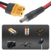 15A Female to DC5525/5521 Male Power Cable Extension Adapter Wire Line for FPV and Models Black 50cm Long FPV Power Adapter Line view 2