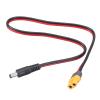 15A Female to DC5525/5521 Male Power Cable Extension Adapter Wire Line for FPV and Models Black 50cm Long FPV Power Adapter Line view 4