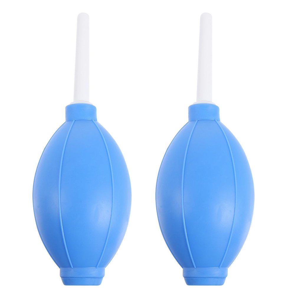Balacoo 2pcs Silicone Air Blower Pump Dust for Camera Phone Keyboard, Oval Dust Remover Ball with Short Nozzles, Portable Cleaning Tool for Electronics