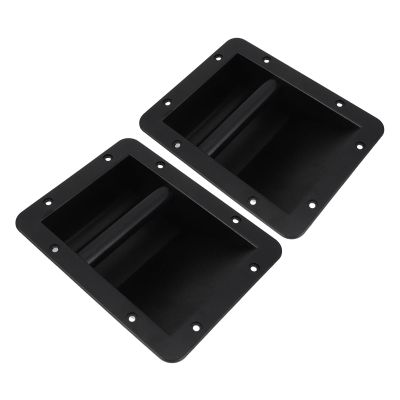 COHEALI 2pcs Recessed Speaker Cabinet Handles Plastic Side Grip Heavy Duty Replacement for Stage Loudspeakers and Audio Equipment Accessories