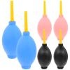 Alipis 6pcs Camera Lens Air Blower Dust Cleaner Set for Eyelash Extensions and Digital Devices, Silicone Dust Blowing Pump with Soft Rubber Ball for Portable Cleaning, Black, Pink, Blue view 1
