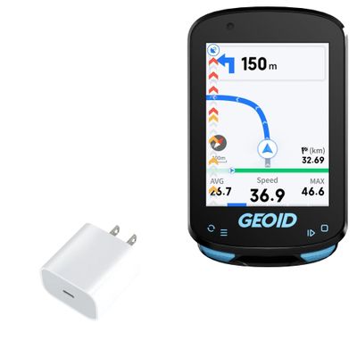 BoxWave Charger Compatible with GEOID CC600 GPS (2.4 in) - PD GAN miniCube (30W), 30W Tiny PD GAN Type-C Wall Charger - Winter White