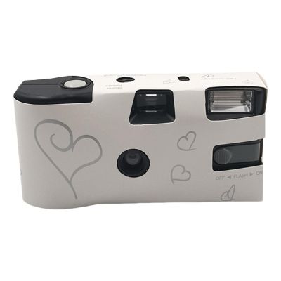 Single Time Use 27 Sheet Exposure Film Camera 35mm Single Time Use for Special Event Instantly Flashing Included ABS Disposable Film Camera