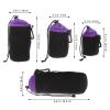 Alipis Waterproof Camera Lens Bags Drawstring Storage Pouches Outdoor Protective Case Thickened Fleece Lining Lens Pouch Set in Purple S/m/l/xl for Photographers view 2